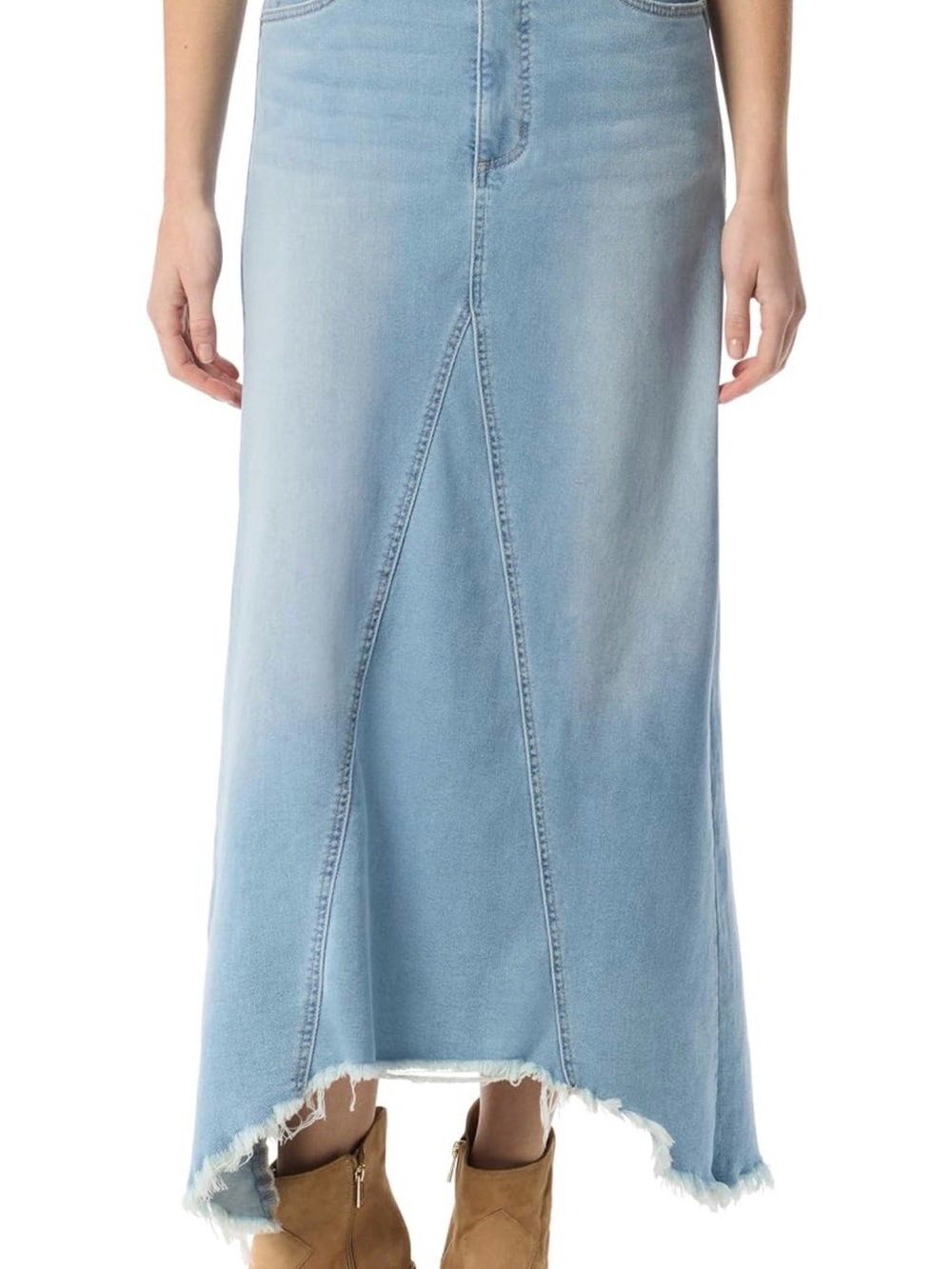 Jessica Simpson Light Blue Denim asymmetrical skirt